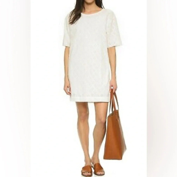 Current/Elliott women’s white eyelet dress size 2 from anthropologie - Picture 1 of 9